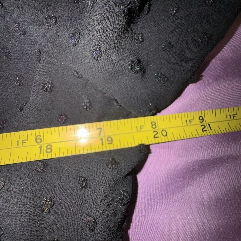 Julia Jordan Black Swiss Dot Faux Wrap Dress – Size 10 – NWOT